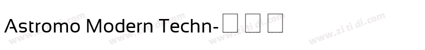 Astromo Modern Techn字体转换